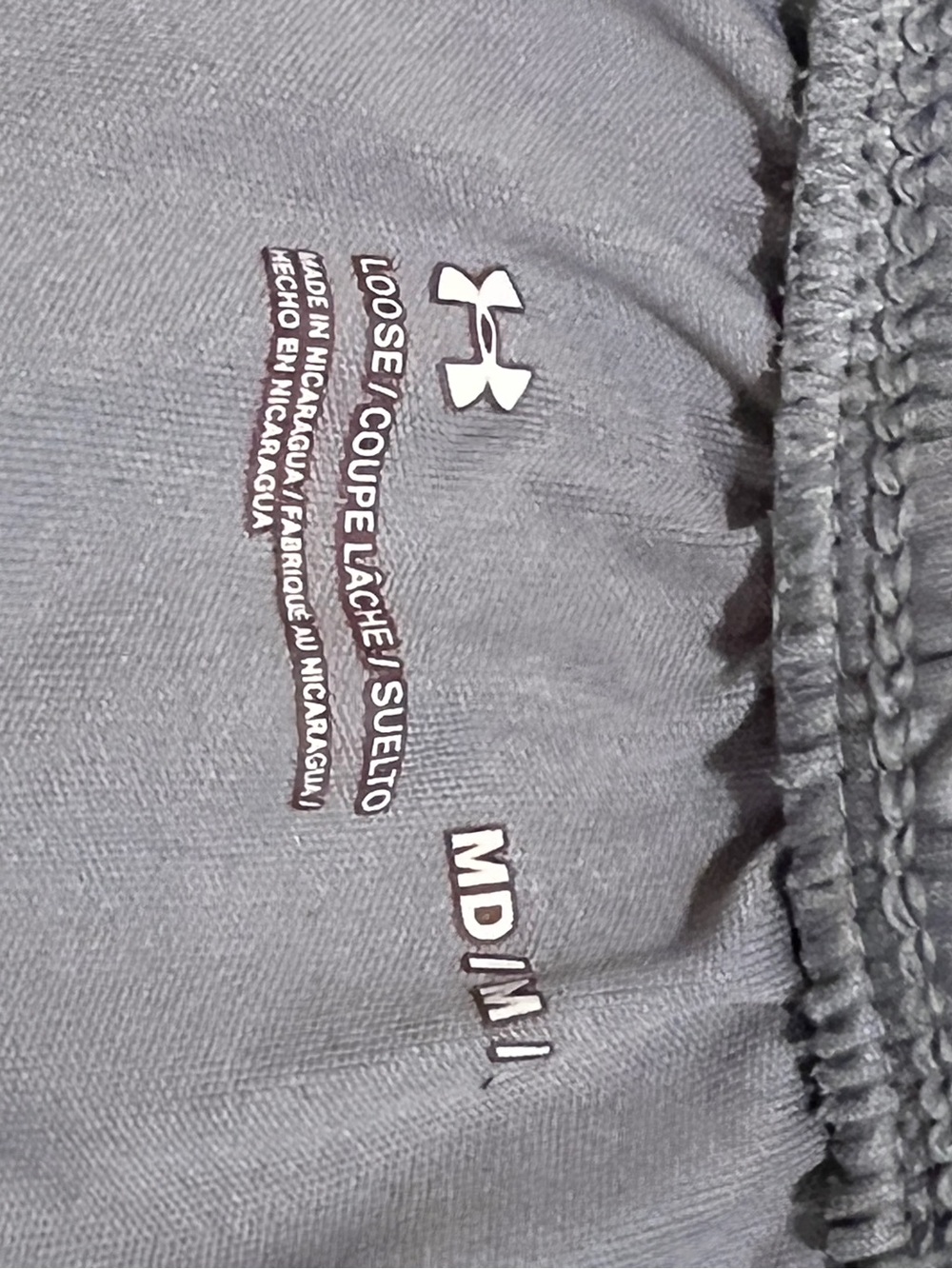 Bundle of 2-Under Armour Men's Athletic Shorts — Olive Green & Gray Size Medium - Picture 7 of 7